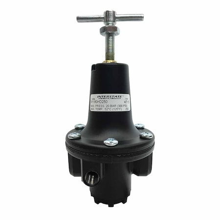 Interstate Pneumatics 1/2 Inch Large 'T' Handle Air Regulator 0-250 PSI W1180HD-250